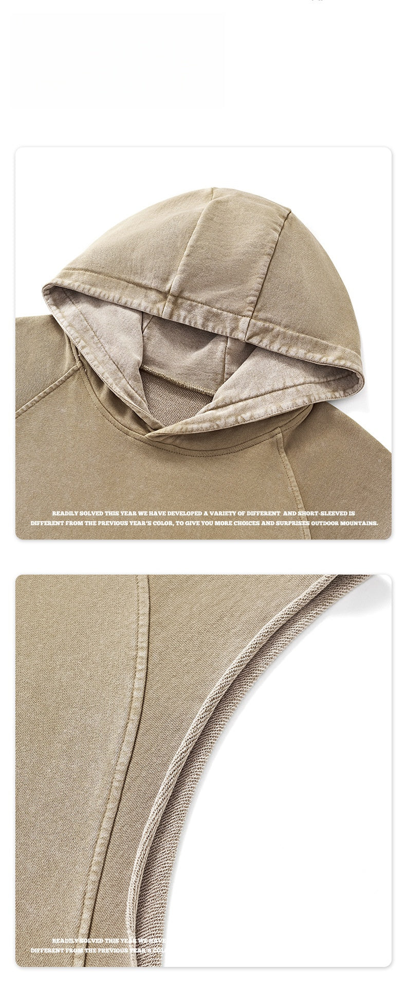 Washed Tank Top Hoodie